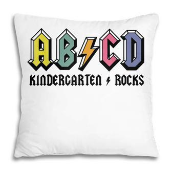 Abcd Kindergarten Rocks Back To School Kindergarten Teacher Pillow - Thegiftio UK