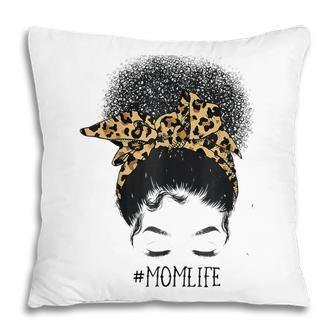 Afro African American Mothers Day Leopard Black Mom Life Pillow - Thegiftio UK