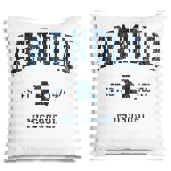Arnold Missouri Mo Vintage Athletic Navy Sports Design Pillow - Thegiftio