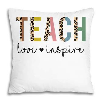 Back To School Teach Love Inspire Teachers & Students Pillow - Thegiftio UK
