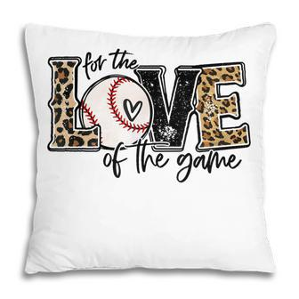 Baseball Mom Leopard For The Love Of The Game Baseball Pillow - Thegiftio UK