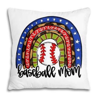 Baseball Mom Rainbow Baseball Mama Pillow - Thegiftio UK