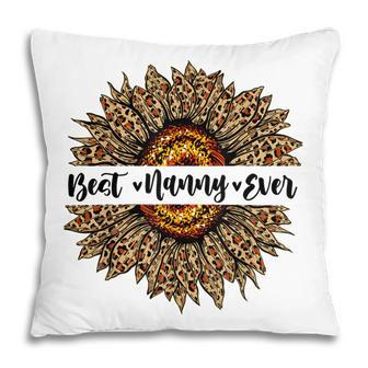 Best Nanny Ever Sunflower Nanny Mothers Day Gifts Pillow - Thegiftio UK