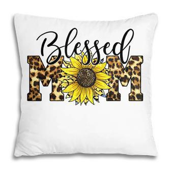 Blessed Mom Leopard Blessed Mom Sunflower V2 Pillow - Thegiftio UK