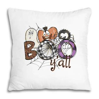 Boo Yall Funny Halloween Boo Crew Pillow | Seseable UK