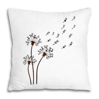 Boston Terrier Flower Fly Dandelion Dog Mama Dog Lover Pillow - Thegiftio UK