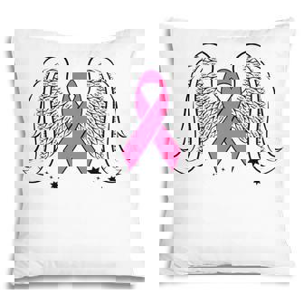Breast Cancer Awareness Angel Pink Ribbon Support Women Pillow - Thegiftio
