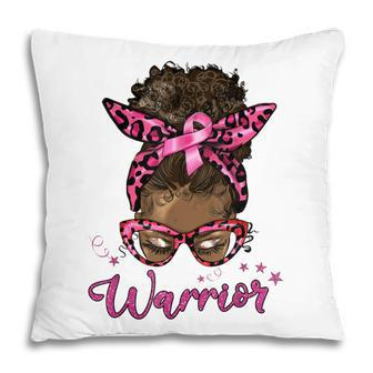 Breast Cancer Awareness Warrior Fighter Pink Ribbon Women V4 Pillow - Thegiftio UK