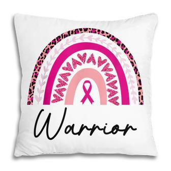 Breast Cancer Warrior Pink Breast Cancer Awareness Rainbow Pillow - Thegiftio UK