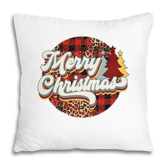 Buffalo Plaid Christmas Merry Christmas Pillow - Seseable