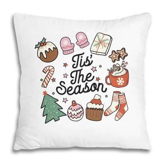 Christmas Retro Tis The Season Pillow - Seseable