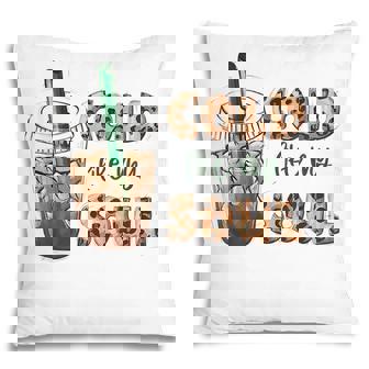 Cold Like My Soul Coffee Iced Caffeinad Lover Leopard Pillow - Thegiftio