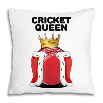 Cricket Queen | Womens Cricket | Girls Cricket Player Pillow - Thegiftio UK