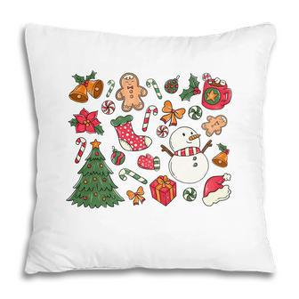 Cute Christmas Pattern Christmas Lovers Pillow | Seseable CA