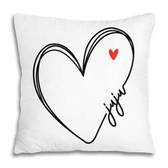 Cute Juju With Heart Girl Women Mom Mother Pillow - Thegiftio UK