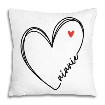 Cute Ninnie With Heart Girl Women Mom Mother Pillow - Thegiftio UK