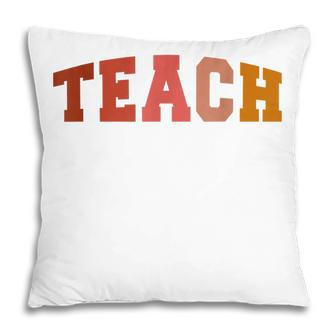 Cute Retro For Teachers Elementary School Teacher Day Pillow - Thegiftio UK