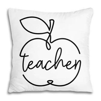 Cute Teacher In Vintage Apples Men Women Teacher Pillow - Thegiftio UK