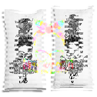 Early Head Start Life Messy Bun Back To School Teacher Pillow - Thegiftio