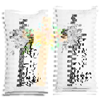 Easter Gift For Christian N Girls Mom He Is Risen Leopard Pillow - Thegiftio