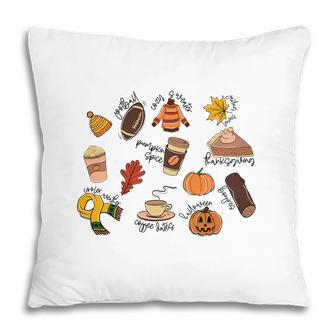 Fall Thanksgiving Fall Pattern Pillow - Thegiftio