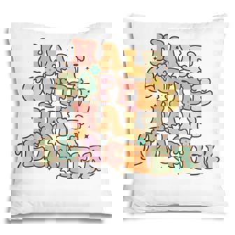 First Day Of School Half Coffee Half Teachers Women Kids V3 Pillow - Thegiftio