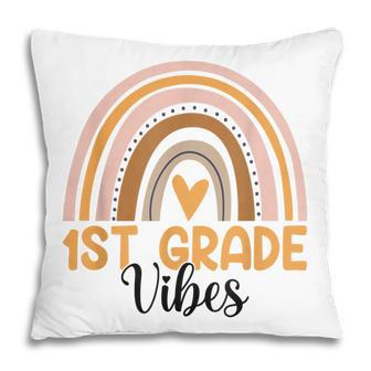 First Grade Vibes Back To School 1St Grade Rainbow Teacher Pillow - Thegiftio UK
