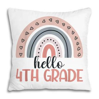 Fourth Grade Boho Rainbow Teacher Student Hello 4Th Grade Pillow - Thegiftio UK