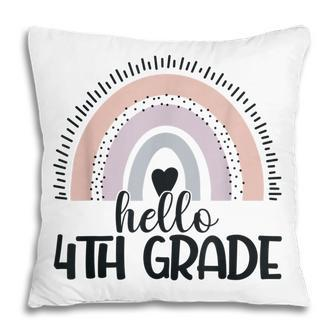 Fourth Grade Rainbow Teacher Hello 4Th Grade Rainbow Pillow - Thegiftio UK