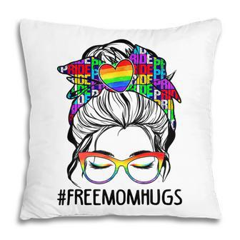 Free Mom Hugs Lgbt Pride Funny Pillow - Thegiftio UK