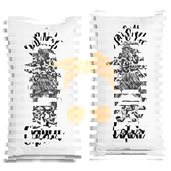 Funny Captain Wife Dibs On The Captain Saying Cute Messy Bun Pillow - Thegiftio
