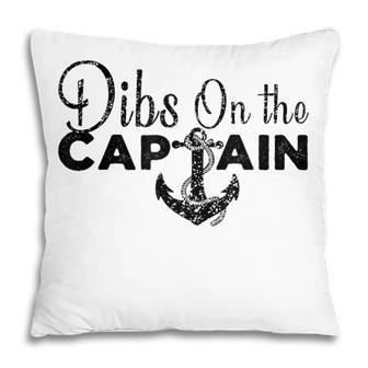 Funny Captain Wife Dibs On The Captain V3 Pillow - Thegiftio UK