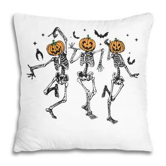 Funny Halloween Pumpkin Dancing Skeleton Costume Women Men Pillow - Thegiftio UK