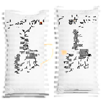 Funny Mouse Walking A Donkey I Dont Give Rats Ass Pillow - Thegiftio