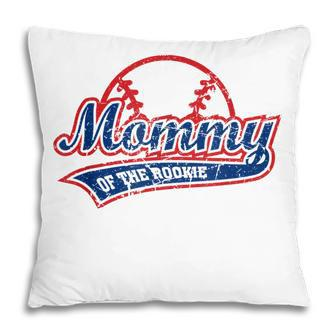 Funny Vintage Baseball Mommy Of The Rookie Pillow - Thegiftio UK