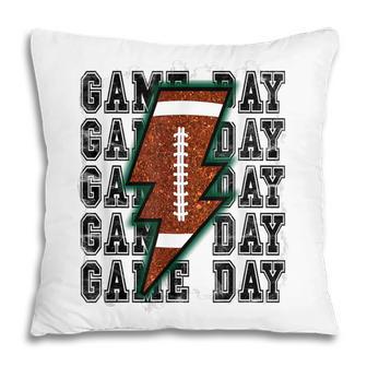 Game Day Retro Football Cute Football Top Mom Sports Lover Pillow - Thegiftio UK