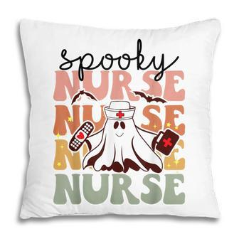 Groovy Nurse Costume Spooky Nurse Halloween Pillow - Thegiftio UK