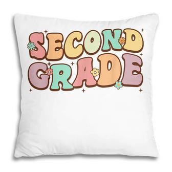 Groovy Second Grade Student 2Nd Grade Teacher Back To School Pillow - Thegiftio UK