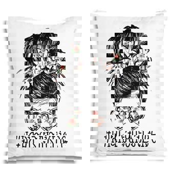 Hair Stylist Life Mom Messy Bun Mothers Day Pillow - Thegiftio