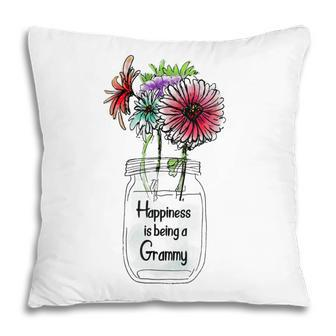 Happiness Is Being A Grammy Sunflower Mothers Day Pillow - Thegiftio UK