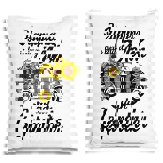 Happiness Is Being A Mom And Godmother Sunflower Gifts Pillow - Thegiftio