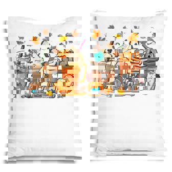 Happy Fall Coffee Dental Assistant Pumpkin Latte Dental Pillow - Thegiftio