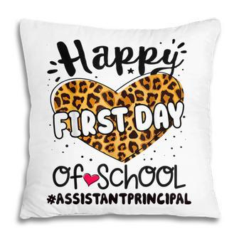 Happy First Day Of School Assistant Principal Back 100 Days Pillow - Thegiftio UK