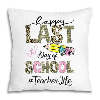 Happy Last Day Of School Leopard - Teacher Summer Pillow - Thegiftio UK