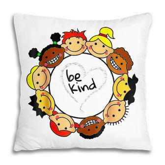 Heart Be Kind Kindness Anti Bullying Orange Unity Day 2022 Pillow - Thegiftio UK