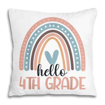 Hello 4Th Grade Boho Rainbow Fourth Grade Teacher Student Pillow - Thegiftio UK
