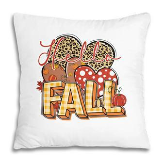 Hello Fall Thanksgiving Autumn Gifts Pillow - Thegiftio