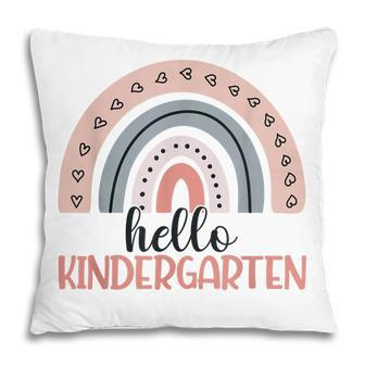 Hello Kindergarten Back To School Boho Rainbow Teacher Pillow - Thegiftio UK