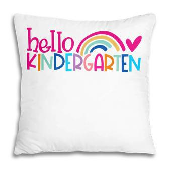 Hello Kindergarten First Day Of Kinder Team Teacher School Pillow - Thegiftio UK