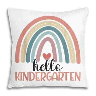 Hello Kindergarten Rainbow Cute Kinder Boho Rainbow Teacher Pillow - Thegiftio UK